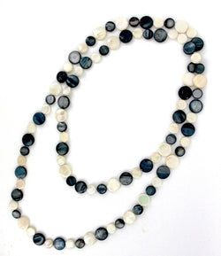 Black/White Single Strand Mother of Pearl