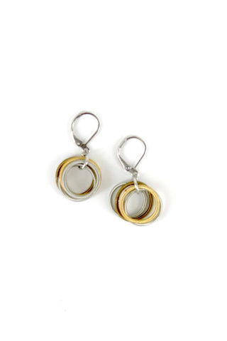 Silver/Gold/Bronze Loop Piano Wire Earrings