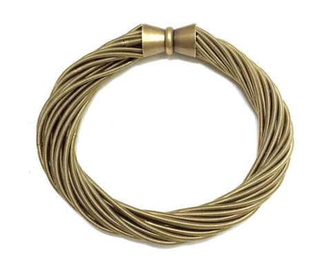 Bronze Twist Bracelet with Magnetic Clasp