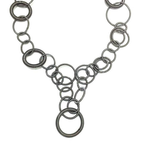 Slate Multi Loop Long Necklace