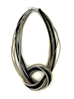 Rose/Black/Silver Knot Wire N