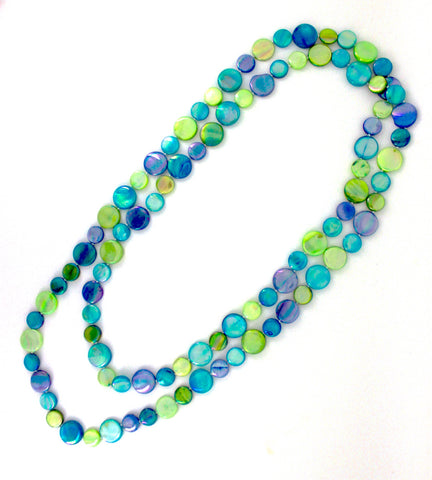 Blue/Green Single Strand Mother of Pearl